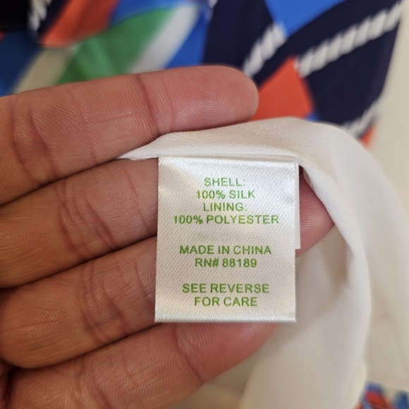 Lilly Pulitzer Overboard Striped Nautical Compass Slik Layla Mini Dress - Picture 6 of 8